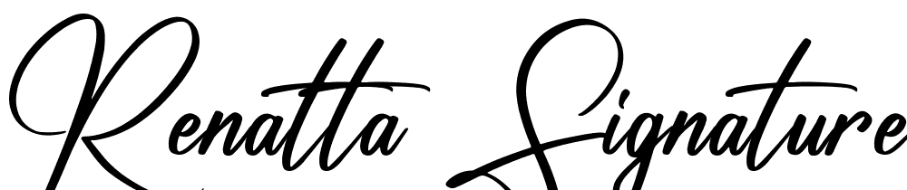 Renatta-Signature font family download free