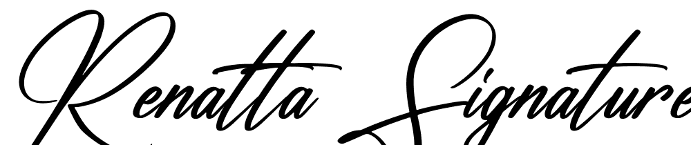 Renatta-Signature-Italic font family download free