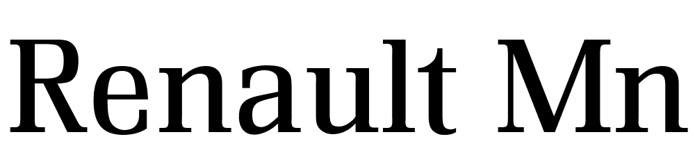 Renault-MN font family download free