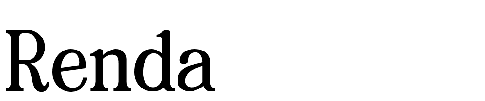 Renda font family download free