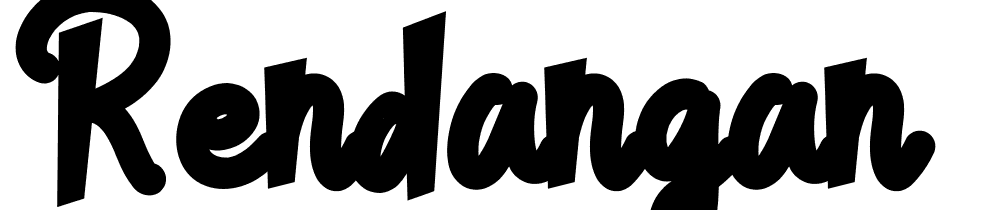 Rendangan font family download free