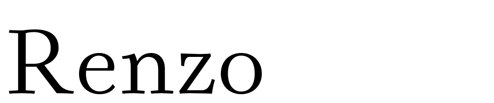 renzo font family download free