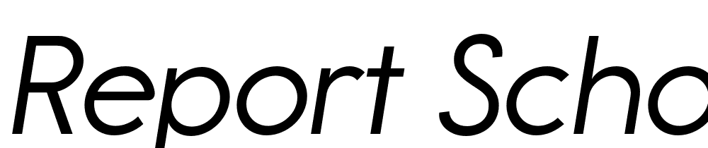 Report School font family download free