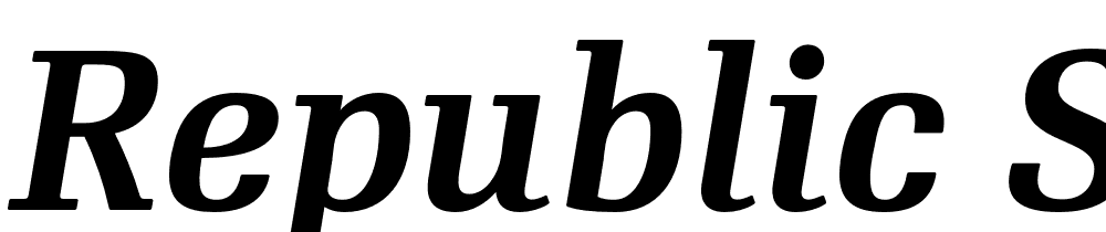 RePublic-SemiBold-Italic font family download free