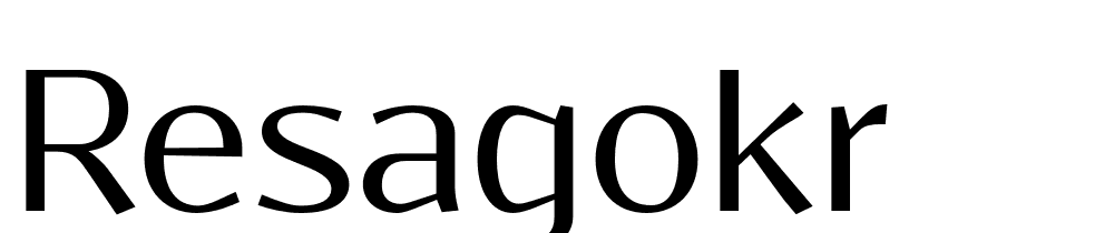 Resagokr font family download free