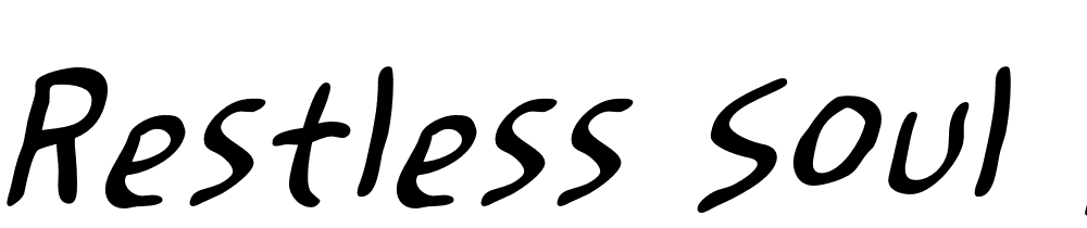 Restless-Soul-BB-Italic font family download free