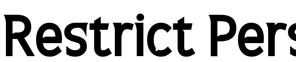 Restrict-Personal-Use font family download free