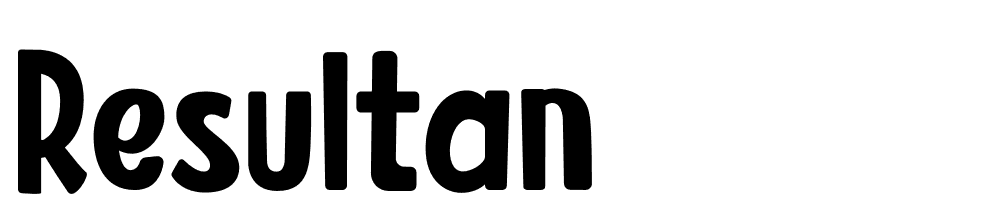 Resultan font family download free