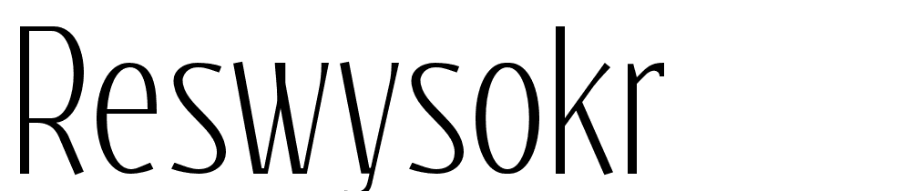 Reswysokr font family download free