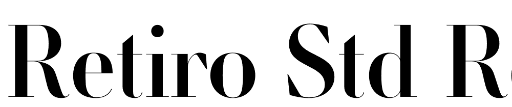 Retiro-Std-Regular-64pt font family download free