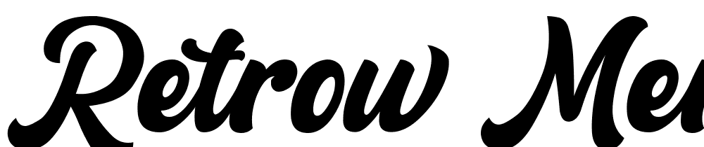 Retrow Mentho font family download free