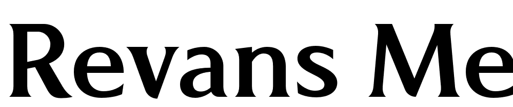 Revans-Medium font family download free