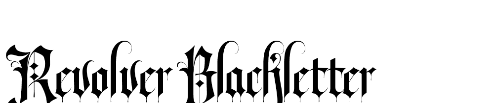 revolver_blackletter font family download free