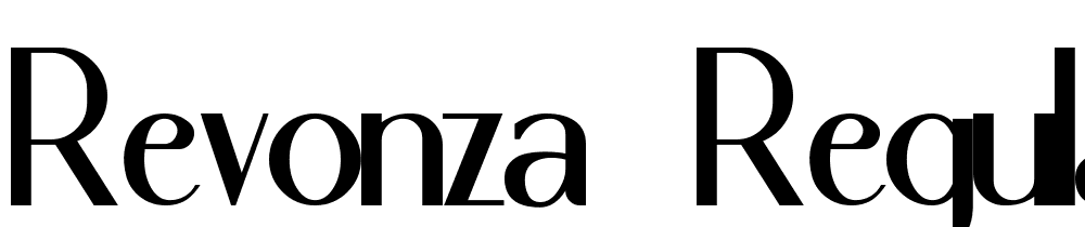 REVONZA-Regular font family download free