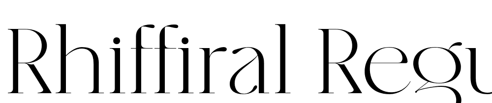 Rhiffiral-Regular font family download free