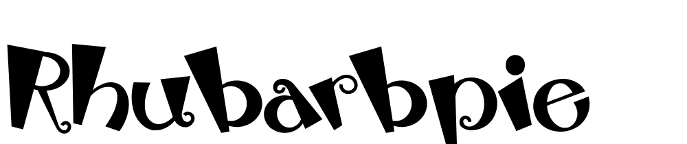 rhubarbpie font family download free