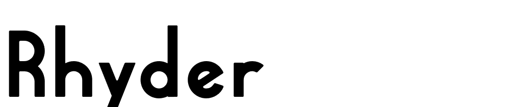 Rhyder font family download free