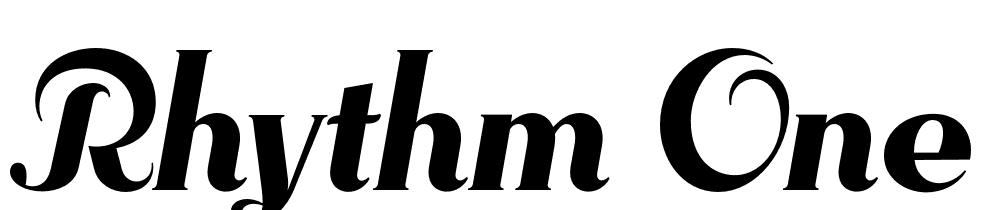 Rhythm One font family download free