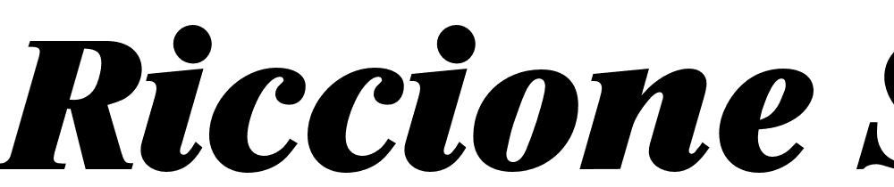 Riccione Serial font family download free