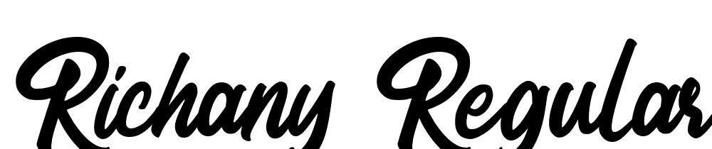 Richany-Regular font family download free