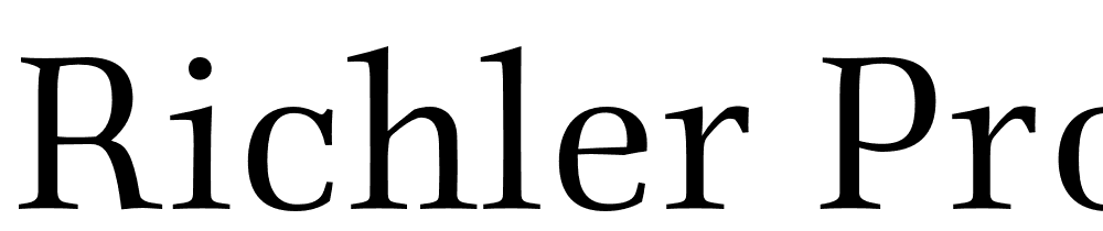 Richler-Pro-PE font family download free
