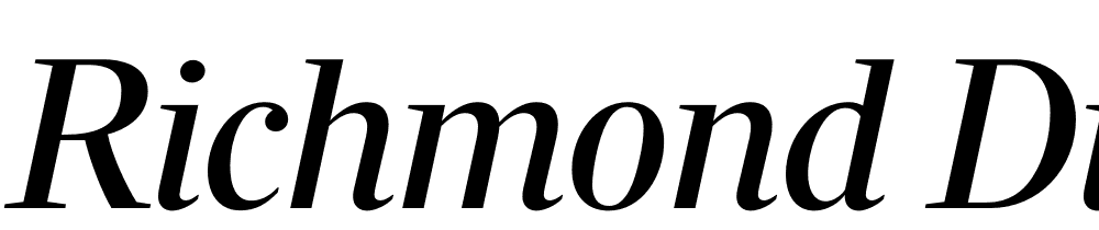 Richmond-Display-Regular-Italic font family download free