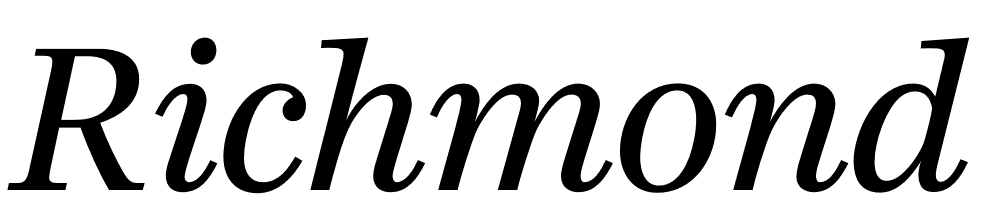 Richmond-Text-Regular-Italic font family download free