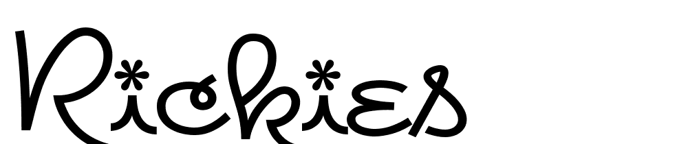 Rickies font family download free