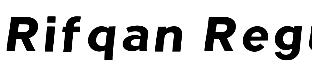 Rifqan-Regular font family download free