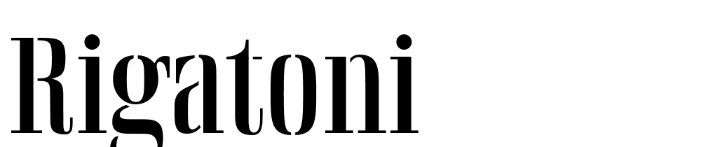 Rigatoni font family download free