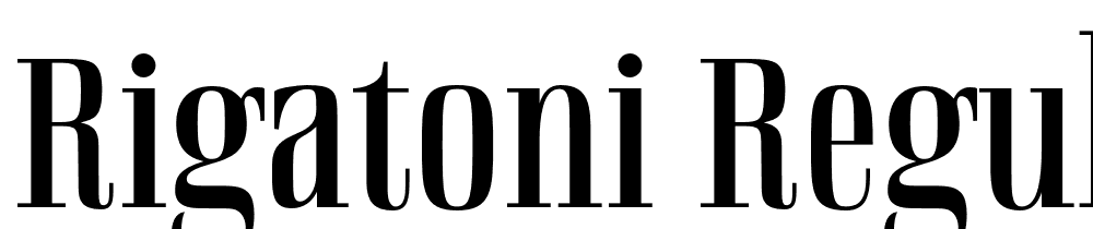 Rigatoni-Regular font family download free