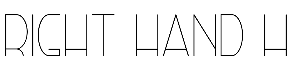 Right-Hand-Hairline font family download free