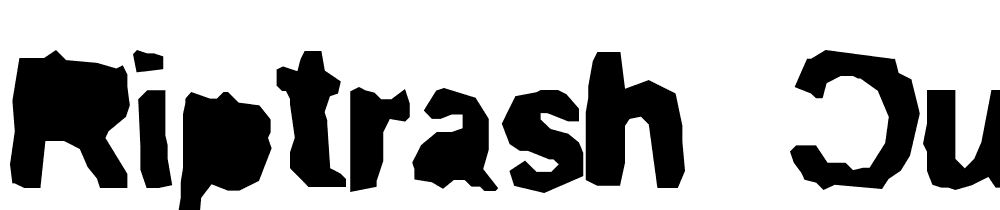 ripTRASH_cut-Mirror font family download free