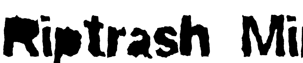 ripTRASH-Mirror font family download free