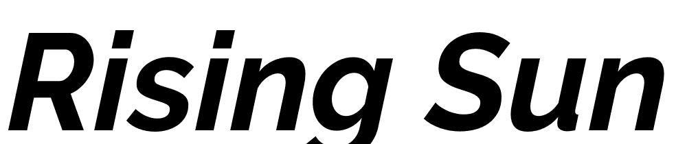 Rising-Sun-Bold-Italic font family download free