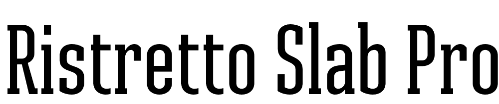 Ristretto Slab Pro font family download free