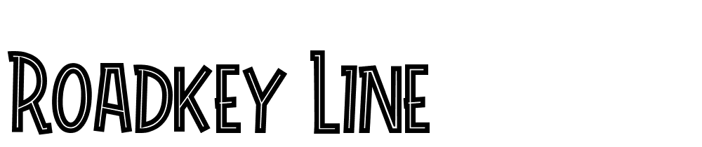 Roadkey-Line font family download free