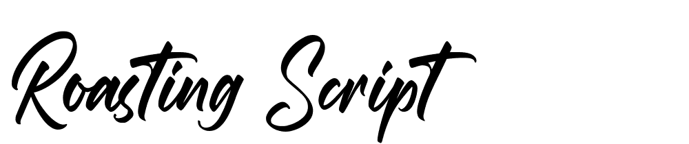 Roasting-Script font family download free