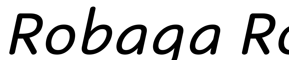 Robaga-Rounded-Italic font family download free