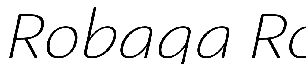 Robaga-Rounded-Thin-Italic font family download free