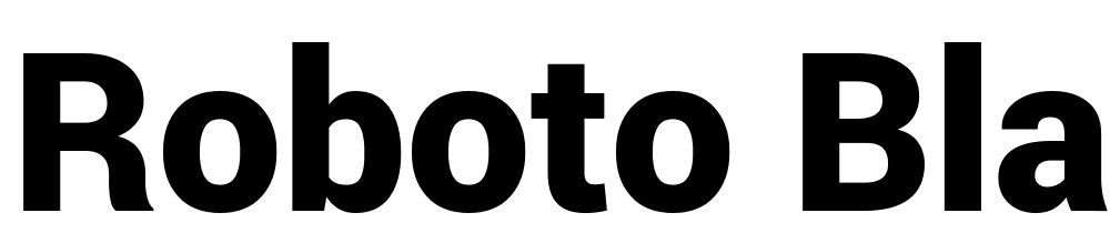 Roboto-Black font family download free