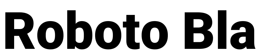 Roboto-Black font family download free