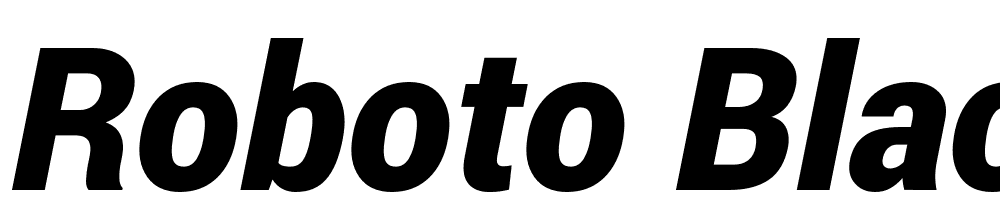 Roboto-Black-Italic font family download free