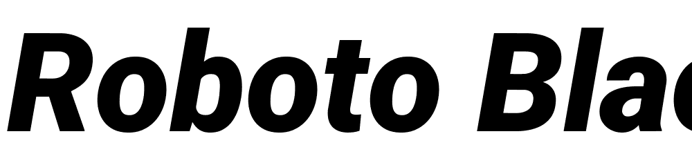 Roboto-Black-Italic font family download free