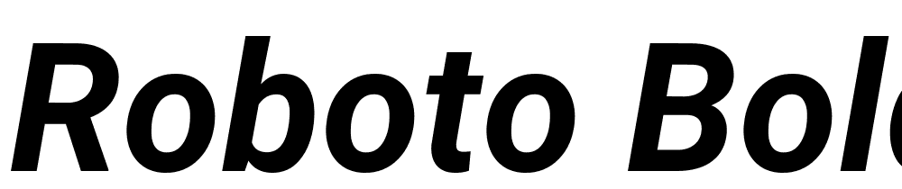 Roboto-Bold-Italic font family download free