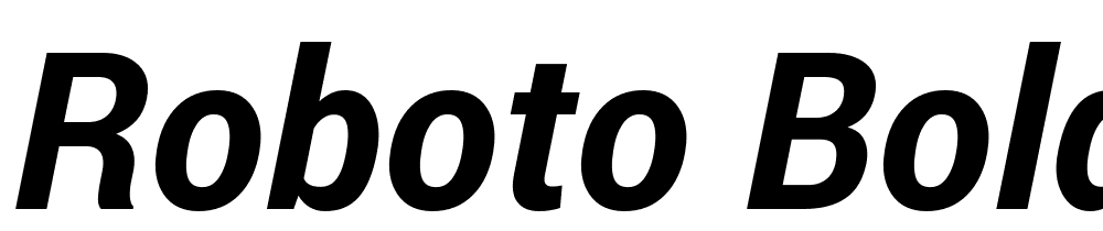 Roboto-Bold-Italic font family download free