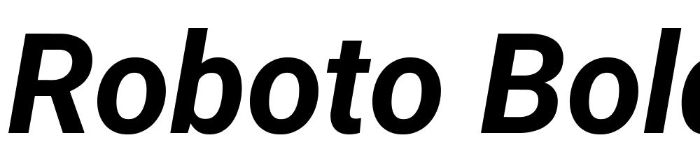 Roboto-Bold-Italic font family download free