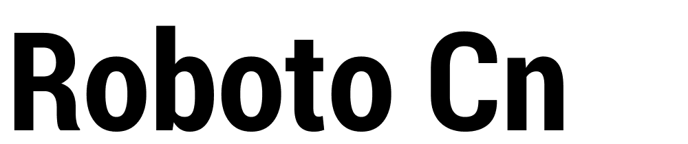 Roboto-Cn font family download free