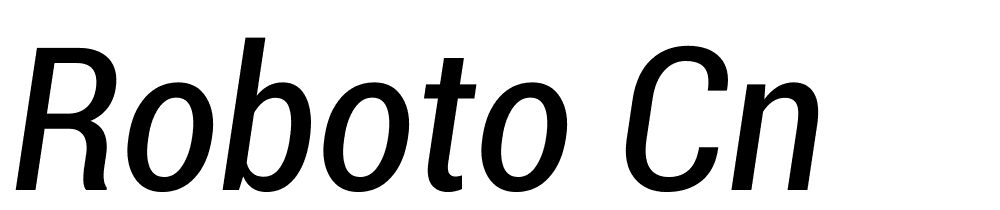 Roboto-Cn font family download free