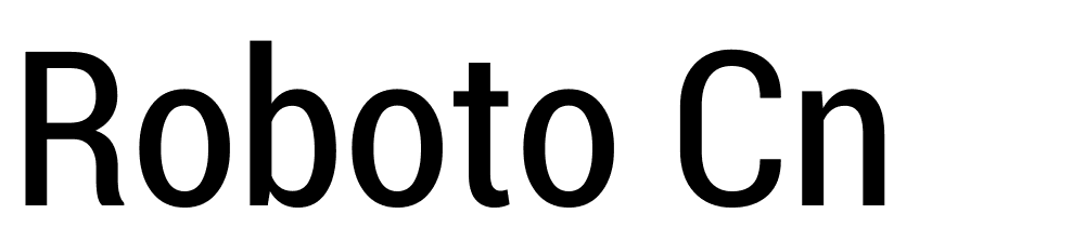 Roboto-Cn font family download free